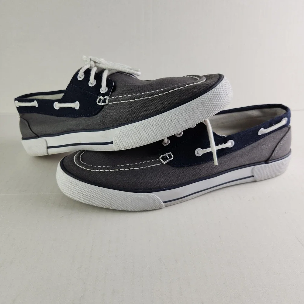 Polo Ralph Lauren Franz Sneakers Mens 11.5D Gray Canvas Canvas Lace Up Low Top‎